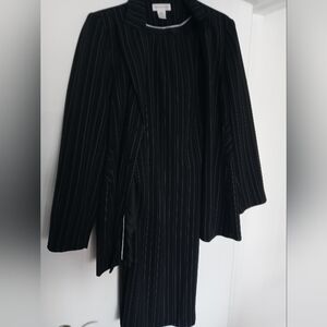 Worthington Balck Pin Steip Women Suit Size 20w